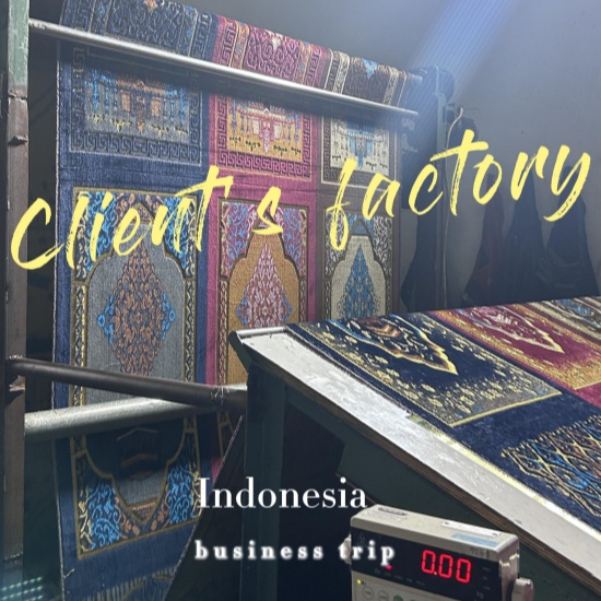 Viaggio d'affari in Indonesia - visita alla fabbrica di filati del cliente