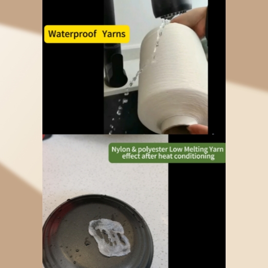 Filati impermeabili e filati a basso punto di fusione