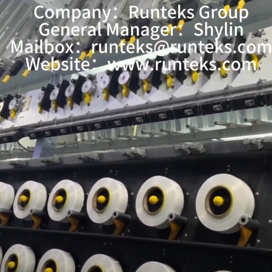Video della fabbrica del filato di copertura in poliammide Runteks